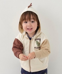 kladskap | 恐竜配色ジップアップパーカ(Tシャツ/カットソー)