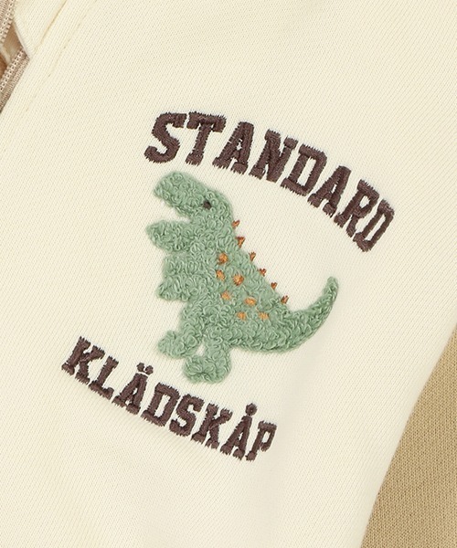 kladskap（クレードスコープ）の「恐竜配色ジップアップパーカ（Tシャツ/カットソー・キッズ・ブルー/アイボリー・90cm/100cm/110cm/120cm/130cm）」の7枚目の写真
