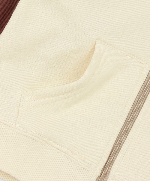 kladskap（クレードスコープ）の「恐竜配色ジップアップパーカ（Tシャツ/カットソー・キッズ・ブルー/アイボリー・90cm/100cm/110cm/120cm/130cm）」の8枚目の写真