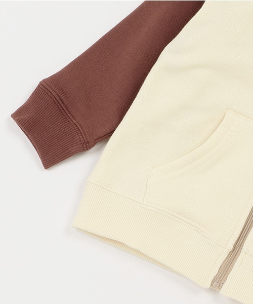 kladskap（クレードスコープ）の「恐竜配色ジップアップパーカ（Tシャツ/カットソー・キッズ・ブルー/アイボリー・90cm/100cm/110cm/120cm/130cm）」の9枚目の写真