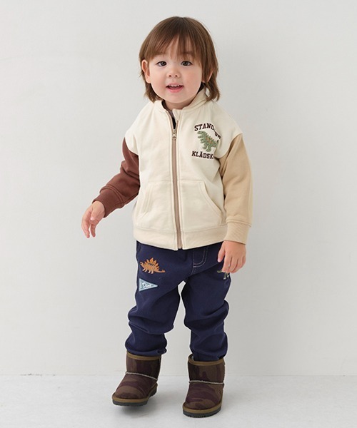 kladskap（クレードスコープ）の「恐竜配色ジップアップパーカ（Tシャツ/カットソー・キッズ・ブルー/アイボリー・90cm/100cm/110cm/120cm/130cm）」の19枚目の写真
