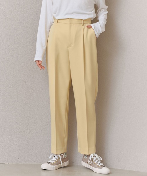 BARNYARDSTORM（バンヤードストーム）の「BARNYARDSTORM / タックテーパードパンツ（その他パンツ・レディース・オフホワイト/グレー/イエロー・0/1/2）」の9枚目の写真