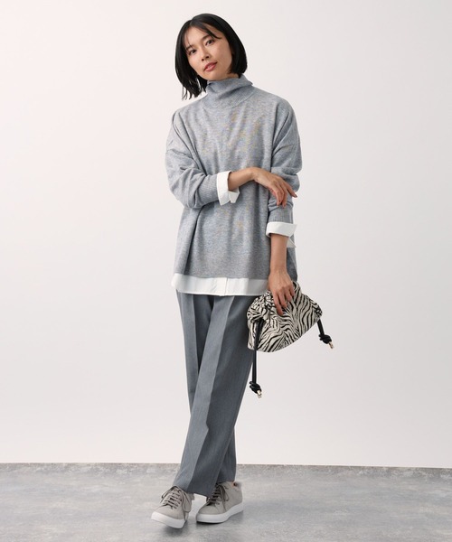 BARNYARDSTORM（バンヤードストーム）の「BARNYARDSTORM / タックテーパードパンツ（その他パンツ・レディース・オフホワイト/グレー/イエロー・0/1/2）」の12枚目の写真