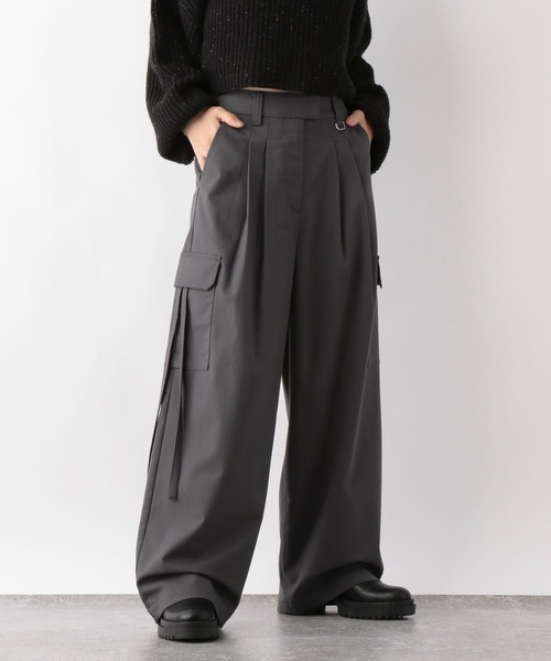 RAGEBLUE（レイジブルー）の「ハイウエスト/ルーズカーゴスラックス（カーゴパンツ・レディース・ライトブルー/グレー・FREE）」の15枚目の写真