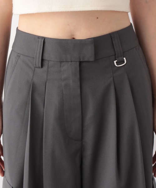 RAGEBLUE（レイジブルー）の「ハイウエスト/ルーズカーゴスラックス（カーゴパンツ・レディース・ライトブルー/グレー・FREE）」の7枚目の写真