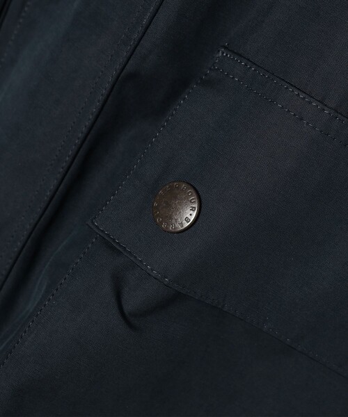 Barbour（バブアー）の「Barbour × BEAMS F / 別注 BEDALE CLASSIC FIT ピーチスキン ジャケット（ブルゾン・メンズ・ネイビー/ブラック/オリーブ・42/36/40/38/34）」の21枚目の写真