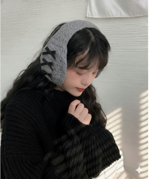 Burner（バーナー）の「【OKUOKU　0909】耳当て 手編みニット もこもこ  ポンポン紐付き  イヤマフ イヤーマフ oku-earmuff-630294515790-11（イヤーマフ・レディース・ブラック/グレー/ベージュ/アイボリー/ワイン/レッド/ホワイト/オフホワイト/モカ/スモークグレー/ホワイト系その他/ブラック系その他/レッド系その他/ブラウン/ブラック系その他2/ホワイト系その他2/ライトブラウン/グレー系その他/イエロー/グリーン/ベージュ系その他/D/C/B/A/E・FREE）」の10枚目の写真