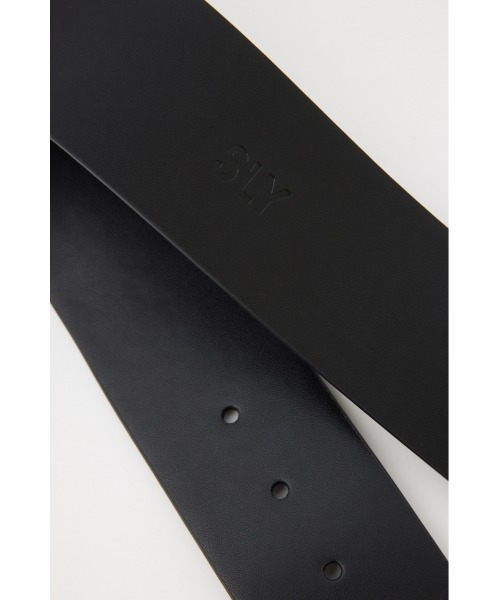 SLY（スライ）の「WIDE BUCKLE BELT ワイド バックル ベルト（ベルト・レディース・ブラック・FREE）」の10枚目の写真