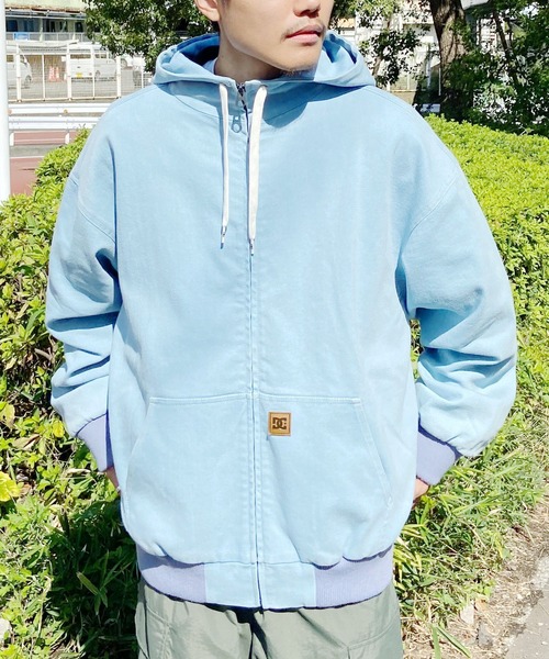 DC(ディーシー)の「DC/ディーシー ワークジャケット デニム ワンポイント ウォッシュ加工 DJK241003(その他アウター・メンズ・スミクロ/ライトブルー/ライトブラウン・L/XL/M)」の3枚目の写真