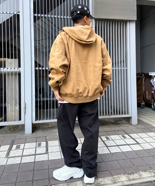 DC(ディーシー)の「DC/ディーシー ワークジャケット デニム ワンポイント ウォッシュ加工 DJK241003(その他アウター・メンズ・スミクロ/ライトブルー/ライトブラウン・L/XL/M)」の4枚目の写真