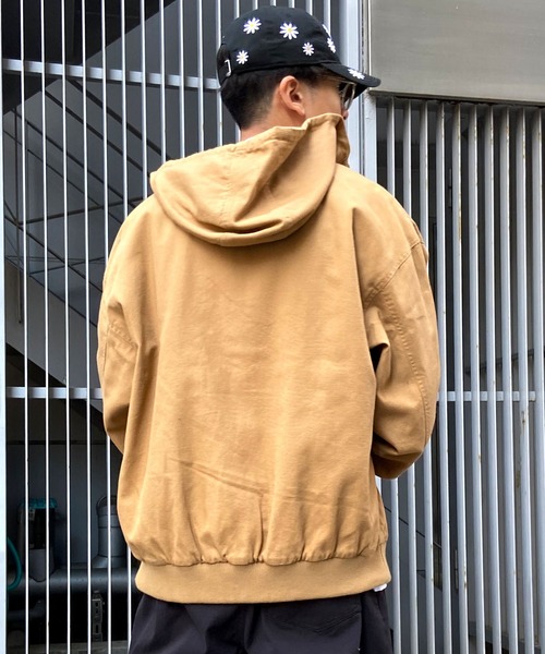DC(ディーシー)の「DC/ディーシー ワークジャケット デニム ワンポイント ウォッシュ加工 DJK241003(その他アウター・メンズ・スミクロ/ライトブルー/ライトブラウン・L/XL/M)」の8枚目の写真