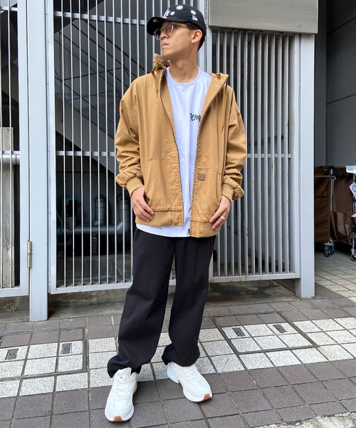 DC(ディーシー)の「DC/ディーシー ワークジャケット デニム ワンポイント ウォッシュ加工 DJK241003(その他アウター・メンズ・スミクロ/ライトブルー/ライトブラウン・L/XL/M)」の9枚目の写真