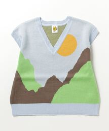 My sugar Babe（マイシュガーベイブ）の「day/night landscape vest（ニット/セーター）」
