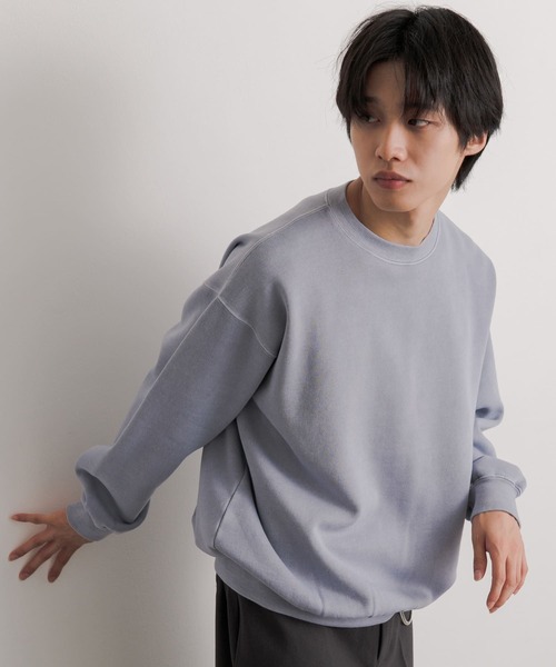 SENSE OF PLACE by URBAN RESEARCH(センスオブプレイスバイアーバンリサーチ)の「フェードスウェットシャツ(スウェット・メンズ・ブラック/グリーン/ライトブルー・MEDIUM/LARGE)」の8枚目の写真