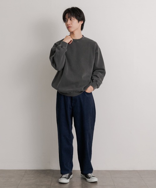 SENSE OF PLACE by URBAN RESEARCH(センスオブプレイスバイアーバンリサーチ)の「フェードスウェットシャツ(スウェット・メンズ・ブラック/グリーン/ライトブルー・MEDIUM/LARGE)」の18枚目の写真