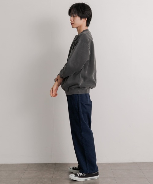 SENSE OF PLACE by URBAN RESEARCH(センスオブプレイスバイアーバンリサーチ)の「フェードスウェットシャツ(スウェット・メンズ・ブラック/グリーン/ライトブルー・MEDIUM/LARGE)」の20枚目の写真