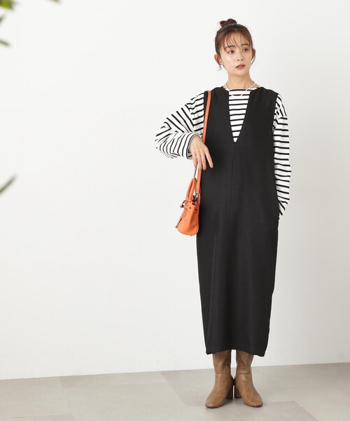 N.（N. Natural Beauty Basic）（エヌエヌナチュラルビューティーベーシック）の「◆バスクボーダーＴシャツ（Tシャツ/カットソー・レディース・ホワイト×パープル/ホワイト×ブラック/ホワイト×ピンク・MEDIUM）」の15枚目の写真