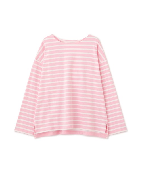 N.（N. Natural Beauty Basic）（エヌエヌナチュラルビューティーベーシック）の「◆バスクボーダーＴシャツ（Tシャツ/カットソー・レディース・ホワイト×パープル/ホワイト×ブラック/ホワイト×ピンク・MEDIUM）」の8枚目の写真