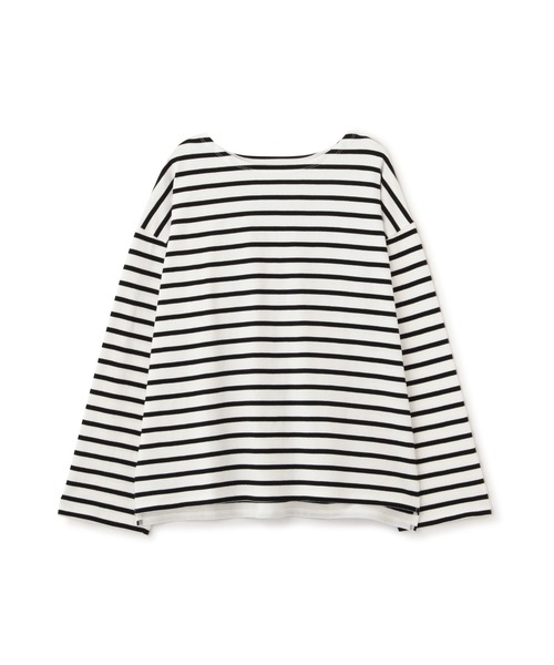 N.（N. Natural Beauty Basic）（エヌエヌナチュラルビューティーベーシック）の「◆バスクボーダーＴシャツ（Tシャツ/カットソー・レディース・ホワイト×パープル/ホワイト×ブラック/ホワイト×ピンク・MEDIUM）」の4枚目の写真