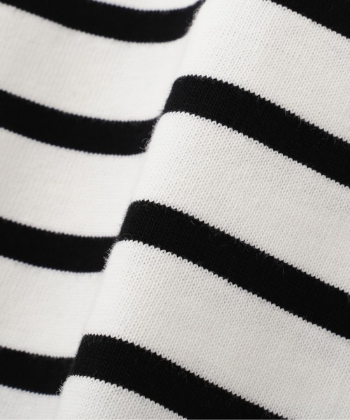 N.（N. Natural Beauty Basic）（エヌエヌナチュラルビューティーベーシック）の「◆バスクボーダーＴシャツ（Tシャツ/カットソー・レディース・ホワイト×パープル/ホワイト×ブラック/ホワイト×ピンク・MEDIUM）」の5枚目の写真