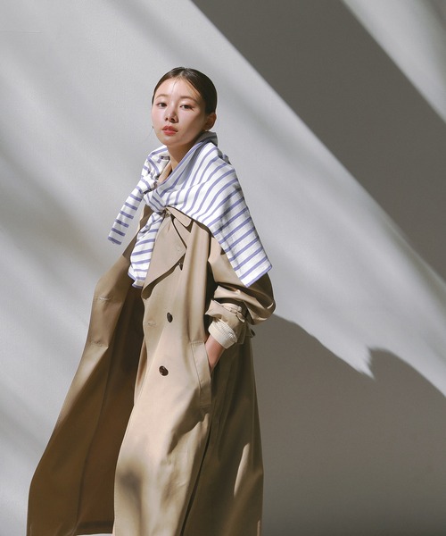 N.（N. Natural Beauty Basic）（エヌエヌナチュラルビューティーベーシック）の「◆バスクボーダーＴシャツ（Tシャツ/カットソー・レディース・ホワイト×パープル/ホワイト×ブラック/ホワイト×ピンク・MEDIUM）」の10枚目の写真