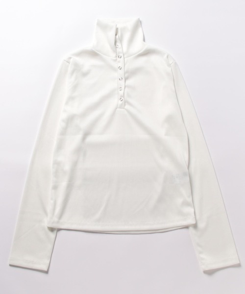 NANEA(ナネア)の「スナップボタンリブTシャツ(Tシャツ/カットソー・レディース・グレー/ブラック/ホワイト・SMALL/MEDIUM/LARGE)」の19枚目の写真