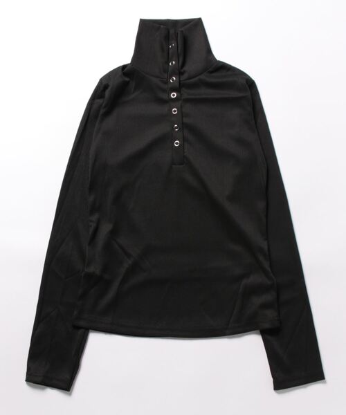 NANEA(ナネア)の「スナップボタンリブTシャツ(Tシャツ/カットソー・レディース・グレー/ブラック/ホワイト・SMALL/MEDIUM/LARGE)」の20枚目の写真