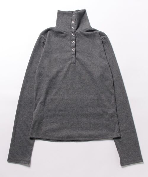 NANEA(ナネア)の「スナップボタンリブTシャツ(Tシャツ/カットソー・レディース・グレー/ブラック/ホワイト・SMALL/MEDIUM/LARGE)」の22枚目の写真