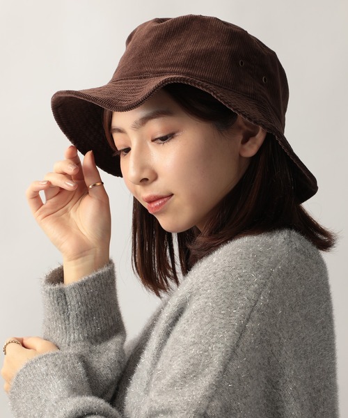 newhattan（ニューハッタン）の「【NEWHATTAN】コーデュロイバケットハット NWHT-H1570 MURS（ハット・レディース・ネイビー/ライトピンク/タン/ブラック/バーガンディー/ダークグレー/ダークグリーン/ダークブラウン/サンドベージュ・L/XL/S/M）」の16枚目の写真