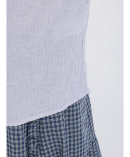 Samansa Mos2(サマンサ モスモス)の「襟シャーリングブラウス(シャツ/ブラウス・レディース・ブルー/ブラック/オフホワイト/モカ・F)」の17枚目の写真