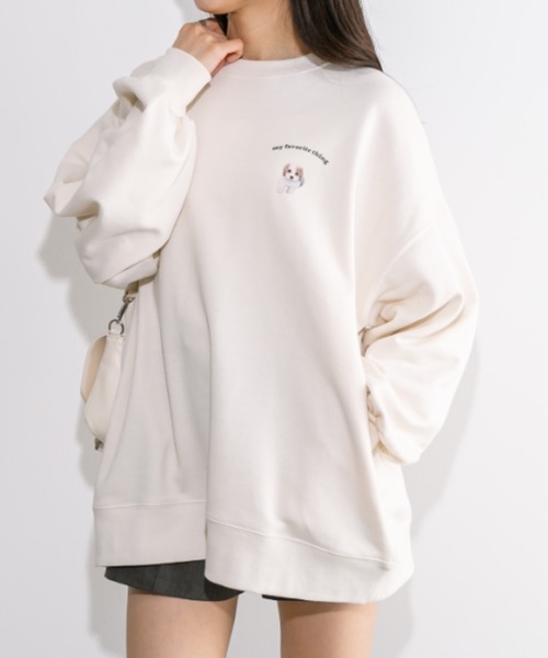 OLIVE des OLIVE(オリーブデオリーブ)の「色々DOGスウェット 1041060010(スウェット・レディース・ミント/アイボリー/オートミール・FREE)」の7枚目の写真