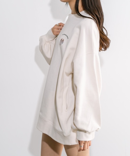 OLIVE des OLIVE(オリーブデオリーブ)の「色々DOGスウェット 1041060010(スウェット・レディース・ミント/アイボリー/オートミール・FREE)」の8枚目の写真