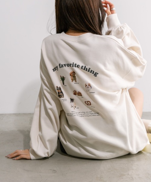 OLIVE des OLIVE(オリーブデオリーブ)の「色々DOGスウェット 1041060010(スウェット・レディース・ミント/アイボリー/オートミール・FREE)」の10枚目の写真