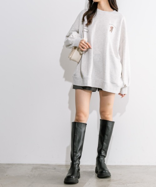 OLIVE des OLIVE(オリーブデオリーブ)の「色々DOGスウェット 1041060010(スウェット・レディース・ミント/アイボリー/オートミール・FREE)」の12枚目の写真