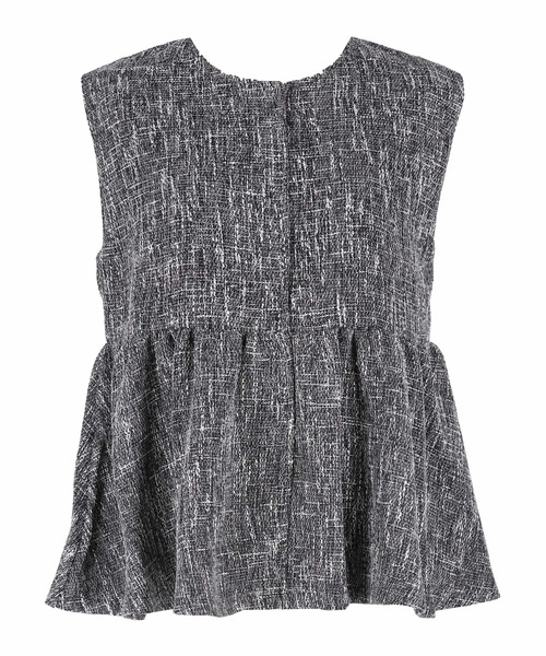 セール】ツイードフレアベスト（ベスト）｜coca（coca）（コカ）の