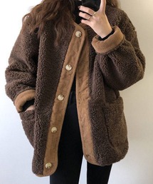 ボアコーデュロイ オーバーサイズジャケット