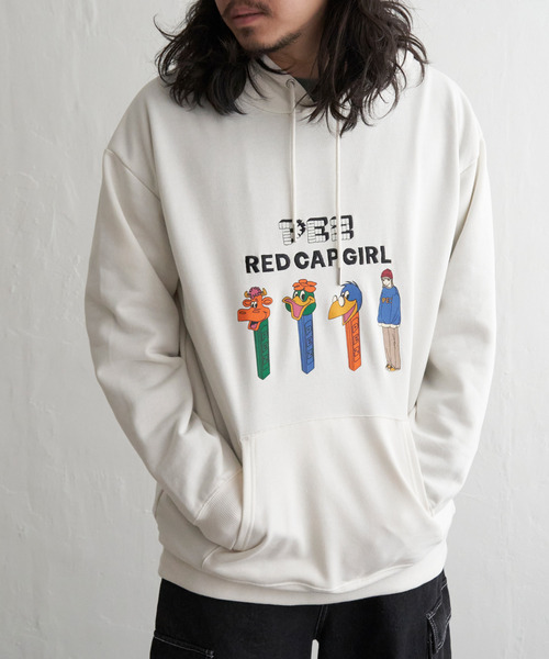 Red Cap Girl(レッドキャプガール)の「PEZ×Red Cap Girl コラボパーカー(パーカー・メンズ・ダークグレー/オフホワイト/ネイビー/ライトグレー・M/L)」の1枚目の写真