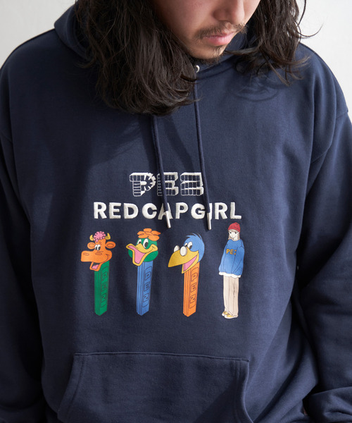 Red Cap Girl(レッドキャプガール)の「PEZ×Red Cap Girl コラボパーカー(パーカー・メンズ・ダークグレー/オフホワイト/ネイビー/ライトグレー・M/L)」の13枚目の写真