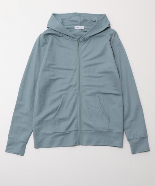 NAVY(ネイビー)の「UVカットパーカー 制菌加工 春夏のUV対策 NAVY(パーカー・レディース・ブルー系その他/ホワイト/杢グレー/ブラック/ピンク系その他/ブラウン系・M/L/XL/S)」の5枚目の写真