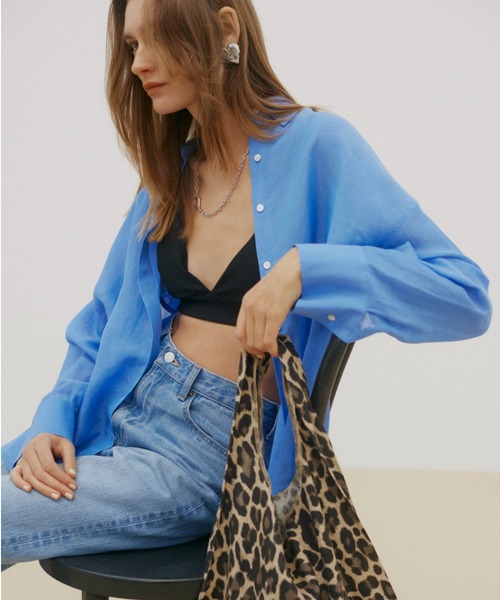Mila Owenミラオーウェン 新品　フレンチリネンオーバーテールシャツ Mila Owen（ミラオーウェン）の「フレンチリネンオーバーテール