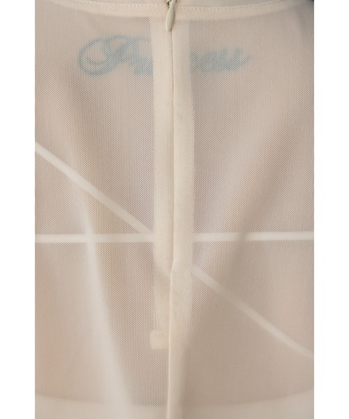 STYLEMIXER（スタイルミキサー）の「ソフトメッシュトップ（シャツ/ブラウス・レディース・ブラウン/アイボリー/ピンク/グレー・FREE）」の14枚目の写真