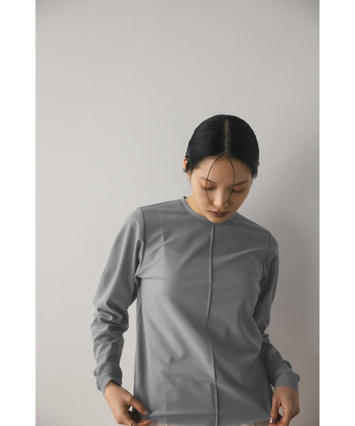 STYLEMIXER（スタイルミキサー）の「ソフトメッシュトップ（シャツ/ブラウス・レディース・ブラウン/アイボリー/ピンク/グレー・FREE）」の16枚目の写真