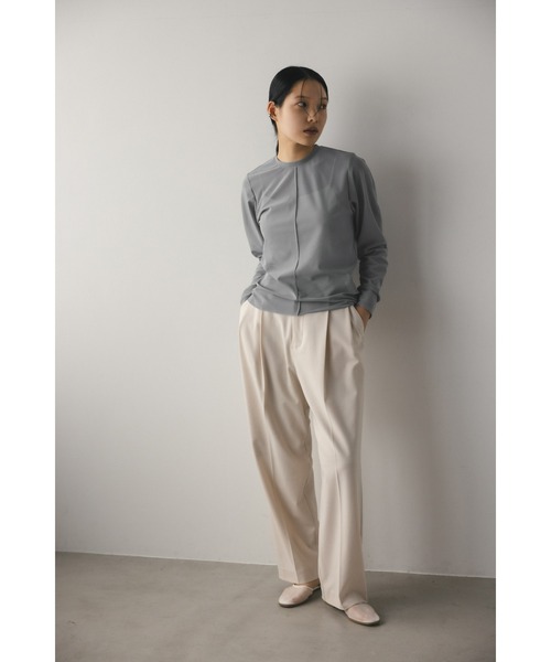 STYLEMIXER（スタイルミキサー）の「ソフトメッシュトップ（シャツ/ブラウス・レディース・ブラウン/アイボリー/ピンク/グレー・FREE）」の18枚目の写真