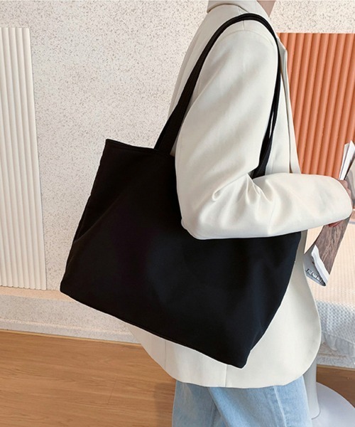 Miniministore（ミニミニストア）の「ナイロントートバッグ レディース 大容量（トートバッグ・レディース・ブラック/ブルー/ピンク/ミント/パープル・FREE）」の8枚目の写真