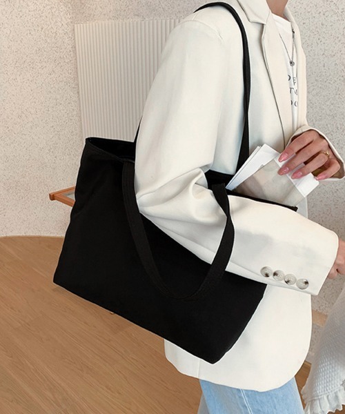 Miniministore（ミニミニストア）の「ナイロントートバッグ レディース 大容量（トートバッグ・レディース・ブラック/ブルー/ピンク/ミント/パープル・FREE）」の10枚目の写真