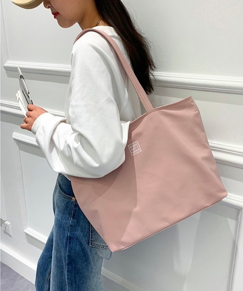 Miniministore（ミニミニストア）の「ナイロントートバッグ レディース 大容量（トートバッグ・レディース・ブラック/ブルー/ピンク/ミント/パープル・FREE）」の14枚目の写真