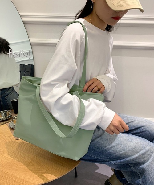 Miniministore（ミニミニストア）の「ナイロントートバッグ レディース 大容量（トートバッグ・レディース・ブラック/ブルー/ピンク/ミント/パープル・FREE）」の15枚目の写真
