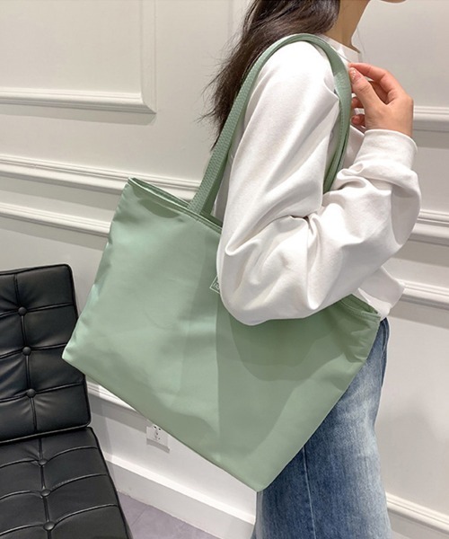 Miniministore（ミニミニストア）の「ナイロントートバッグ レディース 大容量（トートバッグ・レディース・ブラック/ブルー/ピンク/ミント/パープル・FREE）」の16枚目の写真