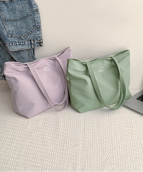 Miniministore（ミニミニストア）の「ナイロントートバッグ レディース 大容量（トートバッグ・レディース・ブラック/ブルー/ピンク/ミント/パープル・FREE）」の20枚目の写真