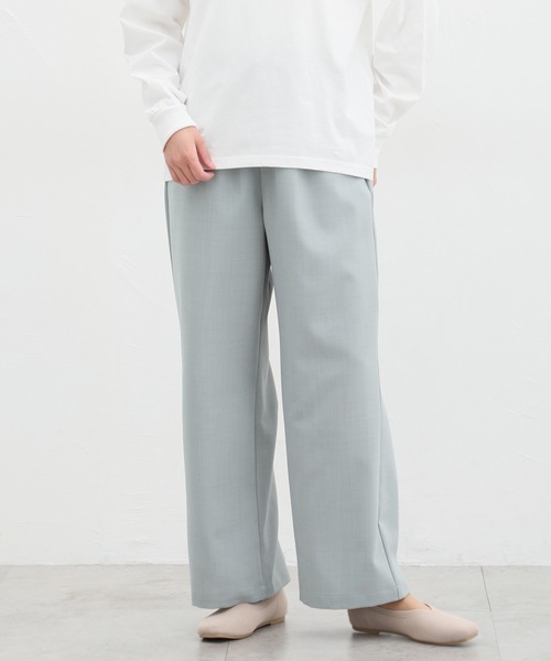 Honeys(ハニーズ)の「イージーストレートパンツ(股下67cm)(その他パンツ・レディース・アイボリー/ブラック/杢グレー/ミント/ベージュ・S/M/L/LL)」の5枚目の写真